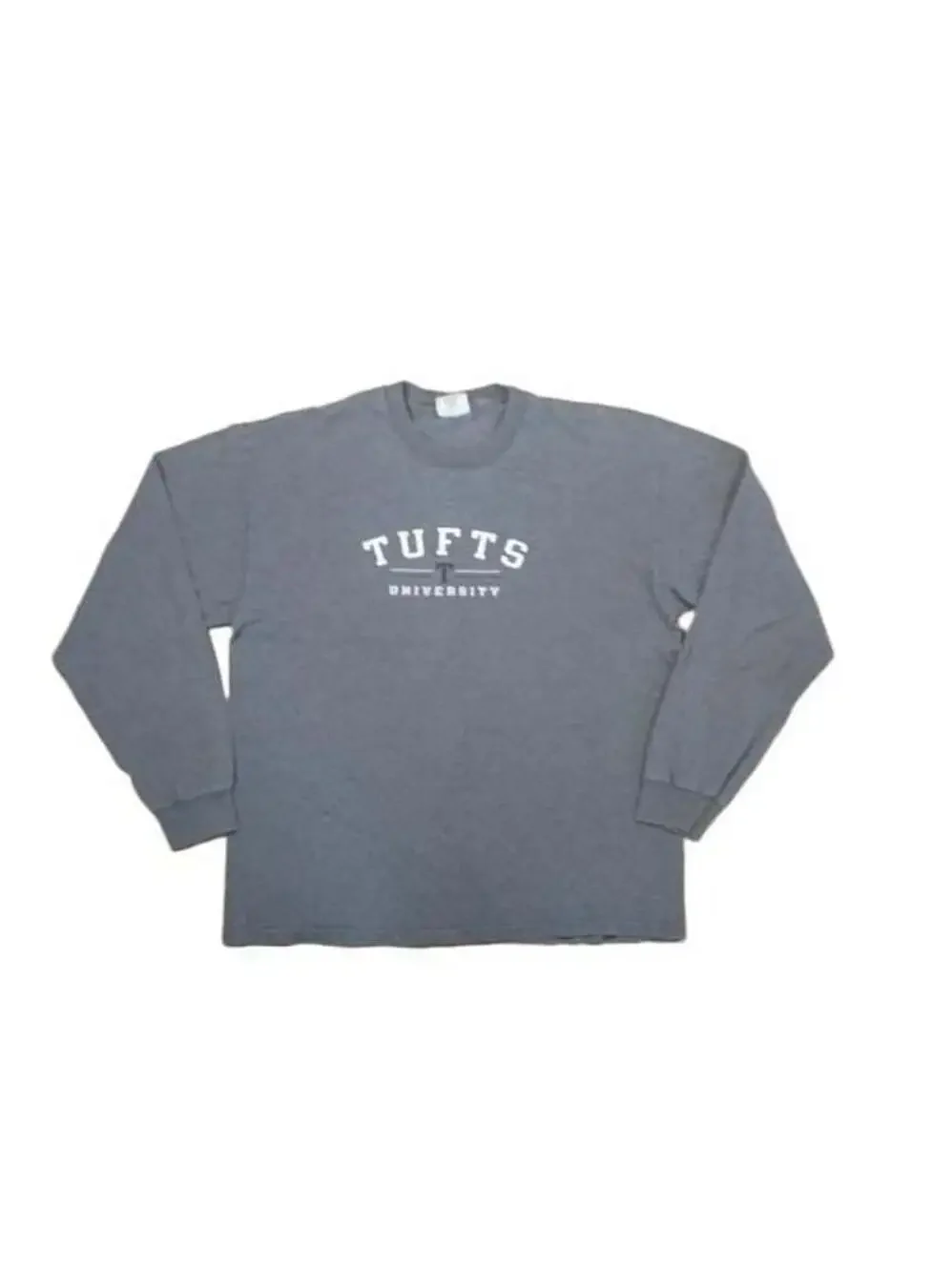 Champion Tufts University Grey Long Sleeve Crewneck Sweatshirt